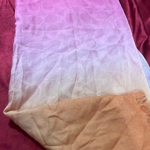 Coach ombre long scarf